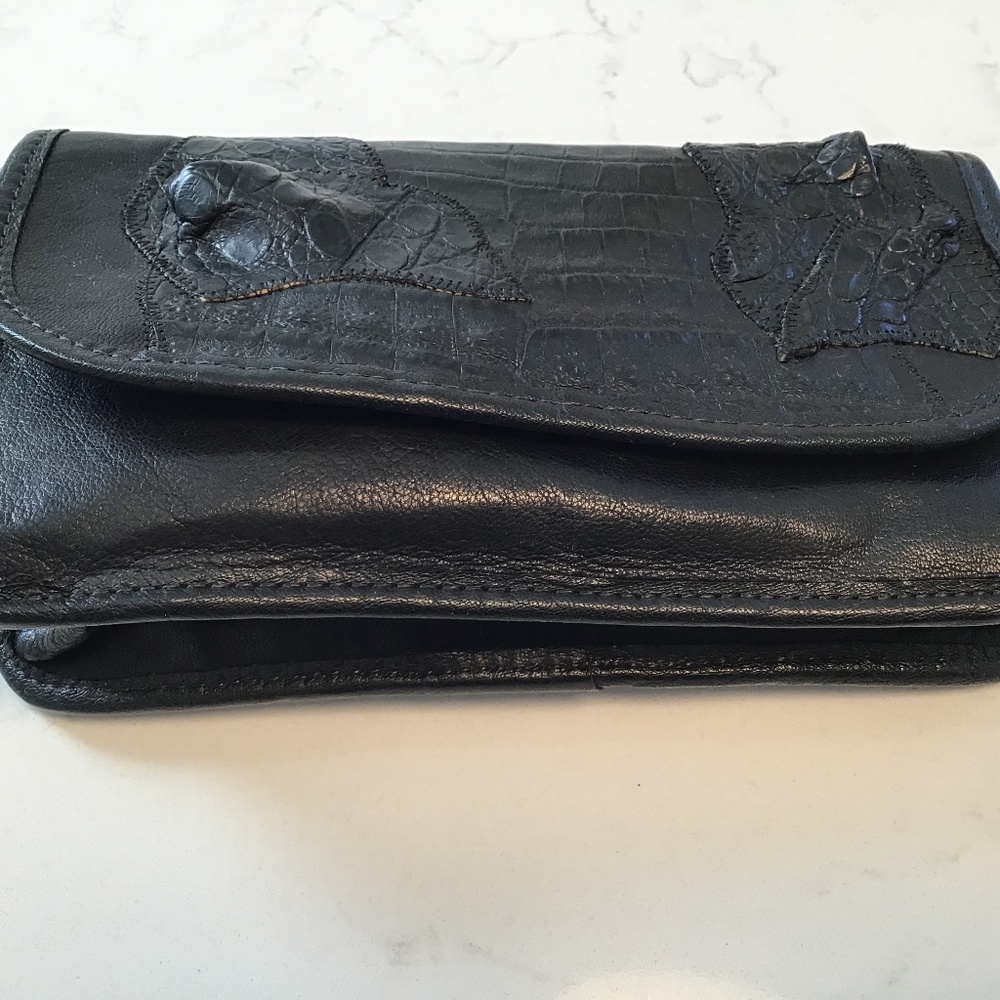 Carlos Falchi black handbag